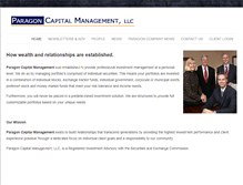 Tablet Screenshot of paragoncap.com